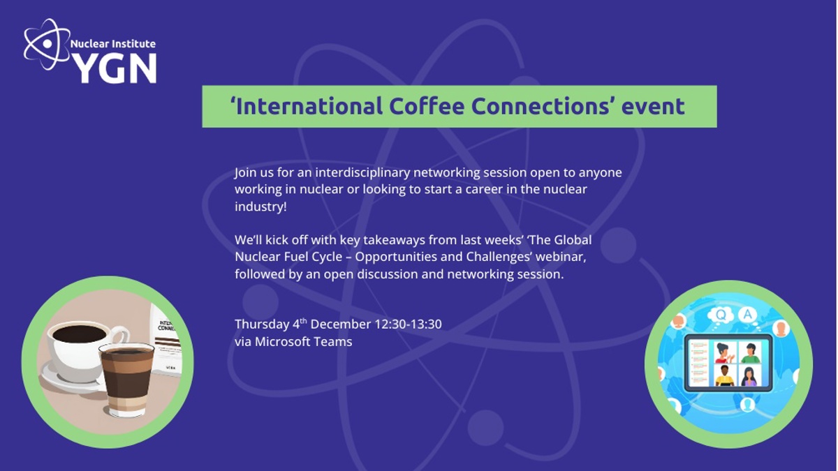 YGN Coffee Connections: Global Nuclear Fuel Cycle Event Image