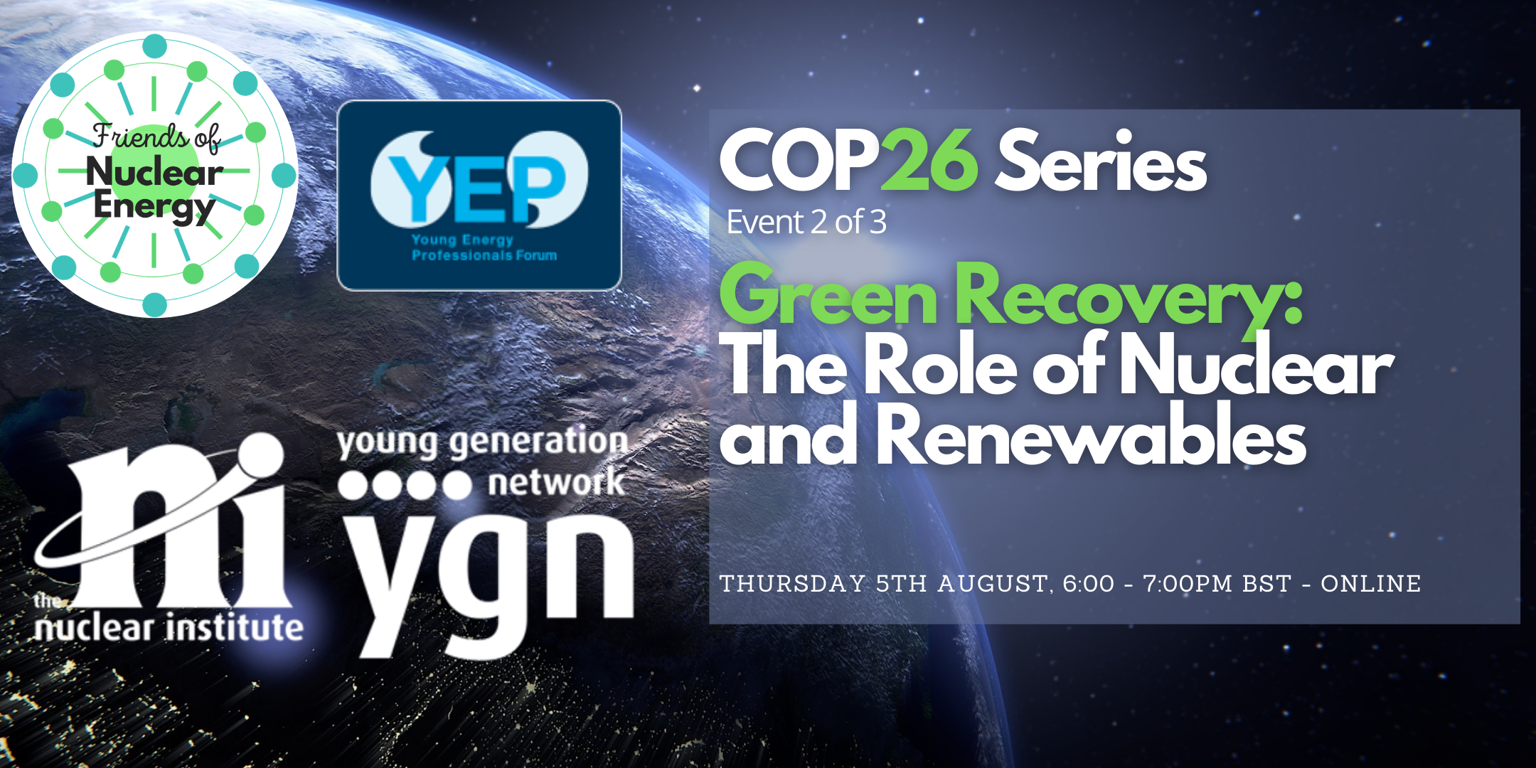 COP26 Series - Event 2 Banner