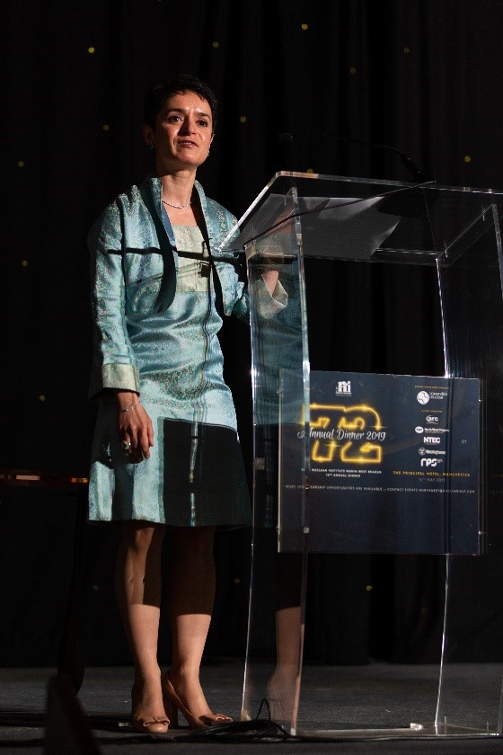 Dr. Mina Golshan during her keynote address. Dr. Mina Golshan during her keynote address.