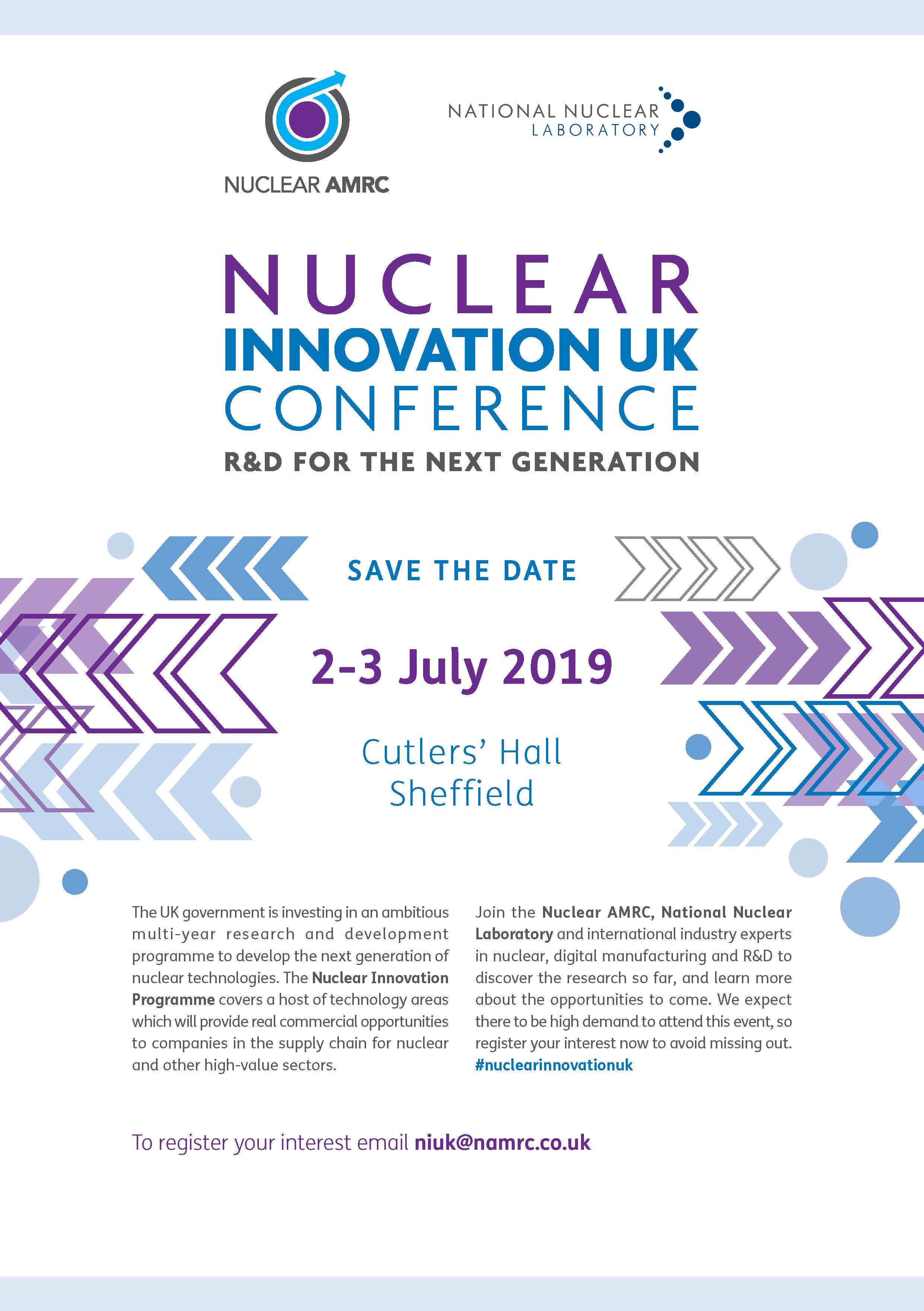 Nuclear Innovation UK Conference 2 3 July 2019