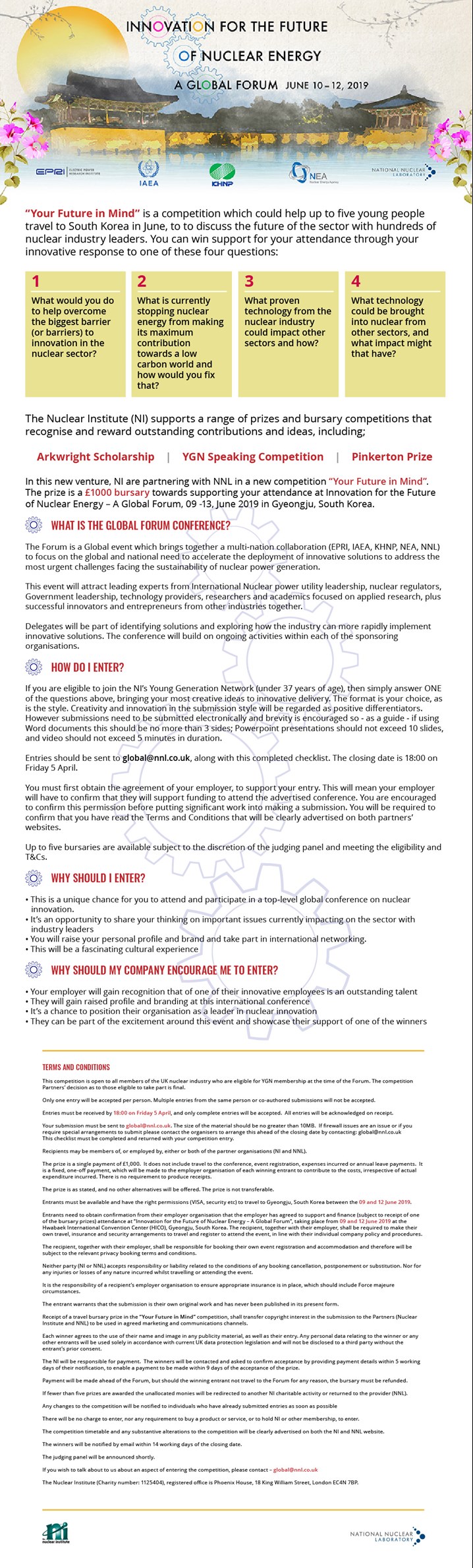 Your Future in Mind - Competition - Your Chance to go to South Korea